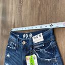 REWASH  Vintage Revival Super High Rise Distressed Boyfriend Blue Jean Shorts 25 Photo 4