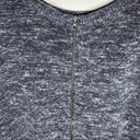 Caslon  Zip Back High Low Linen Blend Melange Knit Sweater Gray Size 1 Photo 6