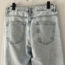 ZARA  High Rise Wide Leg Lightwash Size 6 Jeans 100% Cotton Photo 3