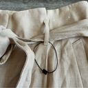 EXPRESS  MIDI Extreme High Rise Shorts Khaki Tan Size 14 Linen Blend NEW Photo 4