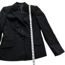 Anne Klein  Suit Black Pinstripe 2 Button Closure Career Blazer Jacket Size 4P Photo 12