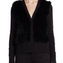 Elizabeth and James  Fur Cardigan Sweater Photo 0