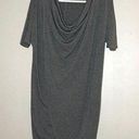 Silence + Noise  charcoal gray midi dress with cowl neck Photo 0