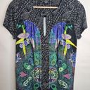 Desigual  Women's Paisley Print Short Sleeve T-Shirt Size M Multicolor Stretch Photo 0