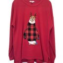 Ugly Christmas Sweater NEW  Penguin Red Check XL Photo 0