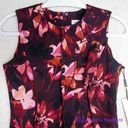 Calvin Klein NEW  Women's floral Printed Seamed Sleeveless Sheath Dress, size 4P Photo 3