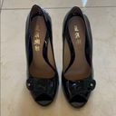 Lamb Black Patent Leather Stiletto Heels Photo 1