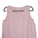 J.Jill Pure  Linen Tank Top Womens Size M Pockets Sleeveless Light Pink‎ Photo 2