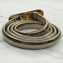 The Bar Vintage Buckle Gold Tone Coil Stretch Cinch Belt Size XS Small S Photo 6