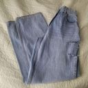 Pretty Little Thing  NEW Light Blue Wash Asymmetric Waistband Baggy Low Rise, Size 4 Photo 4