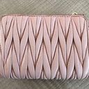 Miu Miu Authentic  Matelasse - Pink Blush Leather Trifold Wallet Photo 1