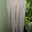 POL  Jersey Knit Wide Leg Button Fly Pants with Drawstring Elastic Waistband sz L Photo 0