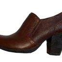 Born concept Boc  Brown Studded Leather Booties Slip On Women's Size 7 Western Photo 7