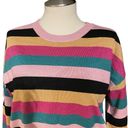 Nine West  Metallic Striped Crewneck Sweater Size XL Photo 6