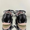 Lacoste Y2K Black Pink Shiny Patent Leather Shua 2 Casual Bowler Track Sneakers Photo 5