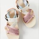 Free People Flower Mountain  Taurus Trek Pink Neutral Sandals Sz 7 Photo 0