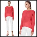 360 Cashmere 💕💕 Camille 100% Cashmere Sweater ~ Raspberry Pink Large L NWT Photo 2