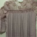 indigo. Rose Maternity dress tunic size S soft pink color roomy beautiful crochet Photo 1