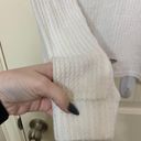 Charlotte Russe Cropped Waffle Knit  Long Sleeve Photo 4