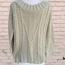 Alya  Francesca Sweater Light Tan Crochet Pullover Womens Fits S M New Photo 0