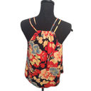 The Loft Anne Taylor SP Small Petite Floral Top Lined V Neck Spaghetti Straps Photo 2