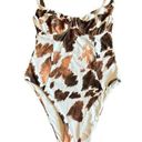 We Wore What  Danielle One Piece Cowhide Swimsuit Bathing Suit Size XS Women's Photo 0