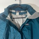 Patagonia Coat Teal Hooded Rain L Casual Outdoor *flawed Photo 10