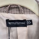 Pretty Little Thing  Plus Brown Dogtooth Double Breasted Cropped Blazer NWT 18 Photo 8