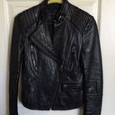 Bernardo  Lambskin Leather Jacket Black Petite XSP Photo 0