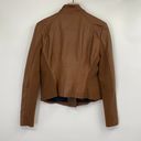 Marc New York Andrew  Leather Moto Jacket Chic Felix Whiskey Brown Womens Large Photo 5