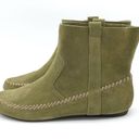 Anthropologie NEW  Latigo Olive Green Suede Moccasin Boho Bootie Women’s Size 10 Photo 4