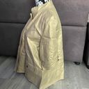 Chico's CHICO’S Gold Tone 3/4 Sleeve Jacket Chico Size 2 (equivalent to Large) Photo 3