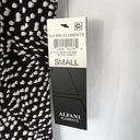 Alfani New  Dot Print V-Neck Shark Bite Hem Tunic Tank Top Black White Photo 13