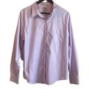 L.L.Bean  Women Cotton Top XL Pale Purple Button Up Minimalistic Workwear Preppy Photo 0