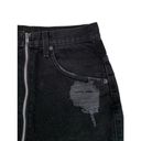 LF  Carmar Beatrice Zip Up Distressed Denim Skirt Photo 2