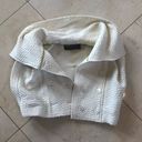 Hunter  Dixon NWOT White/Cream Textured Vest Sz S Photo 0