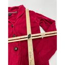 Tommy Hilfiger  Sweater Womens Medium Red Cardigan Button Knit Acadamia Cotton Photo 5