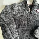 Pressbox Georgia Bulldogs Sherpa pullover Womens Small Football Gray UGA. Photo 6