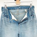 Old Navy  Womens Extra High Rise Wide Leg Ripped Knee Jeans Size 12 Blue Jamar Photo 9