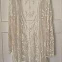 Nina Leonard Large/XL Lace Kimono Cardigan, Bridal Kimono, Bridal Shower Kimono Photo 0