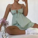 Princess Polly Empress Of Love Mini Dress Sage Photo 0