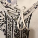 Society Girl  Cold Shoulder Women’s Blouse Size Medium Black/White Photo 3