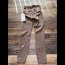 Lululemon  Wunder Train Ribbed High Rise 25” Taupetastic Size 0 NWT Photo 1