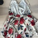 B.Original Floral Open Back Romper Photo 1