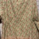 Tommy Hilfiger  Paisley Shirt Size Medium Green Red Cottagecore Beach Photo 13