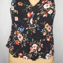 Gypsies & Moondust  Floral Sleeveless Blouse V Neck Photo 2