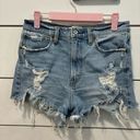 Abercrombie & Fitch Abercrombie High Rise Mom Short Distressed Photo 1