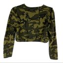 Timing  Long-sleeve Cropped Sweatshirt Camo Print Boxy Fit Size M Photo 1