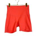 Lululemon  Wunder Under Orange Biker Shorts Size 4 Photo 0