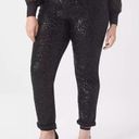 Lane Bryant NWOT  Signature Fit Boyfriend Jean - Black With Sequins SZ-20 Photo 3